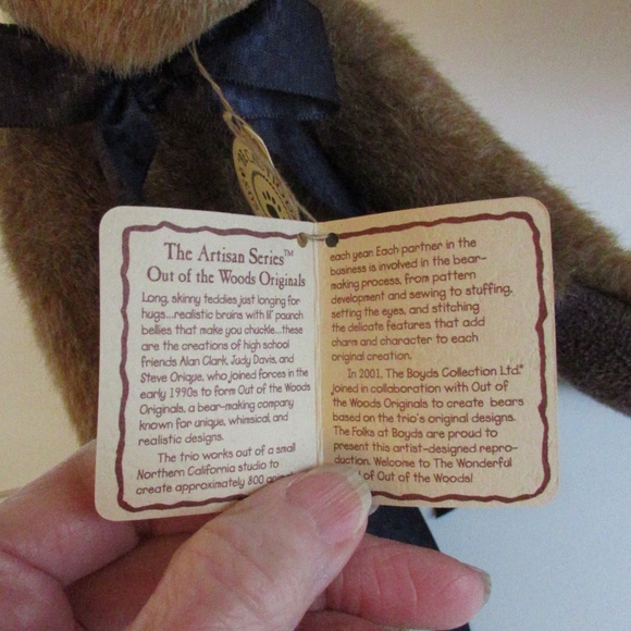 Genuine Boyds Bear "Lankey S. Woodley" - Picture 6 of 8